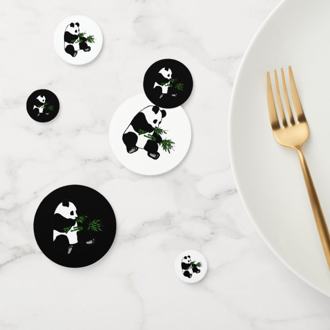 Confeti Giant Panda come Bamboo (Grupo)