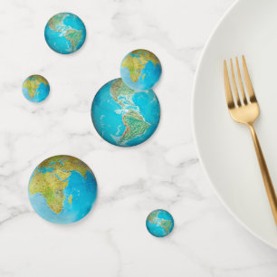 Confeti Globe 1 y 2 de la Tierra