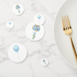 Confeti Globos de color azul