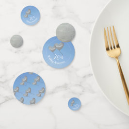 Confeti Globos de corazón en el 70° aniversario del Boda P