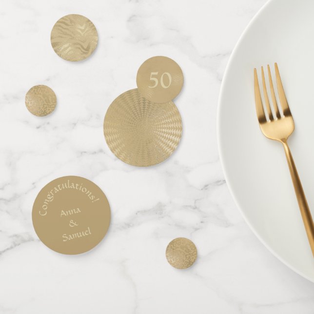 Confeti Golden Anniversary Pattern (Grupo)