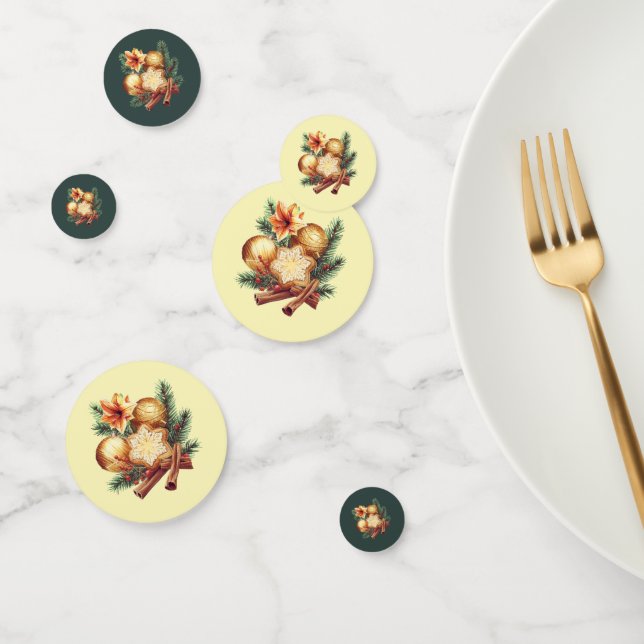 Confeti Golden Christmas Star with Cinnamon (Grupo)