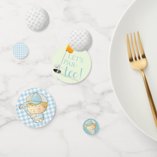 Confeti Golf Baby Shower Cute Boy Par-Tee Diaper Raffle (Grupo)