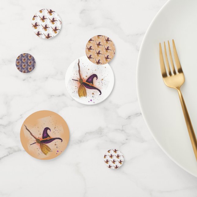 Confeti Gorra y habitación de la bruja de Halloween (Grupo)