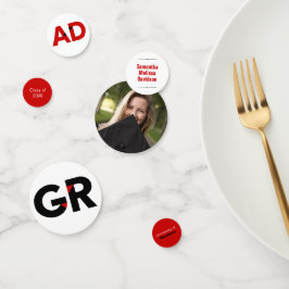 Confeti Graduación de las letras de corte de ángulos de ne