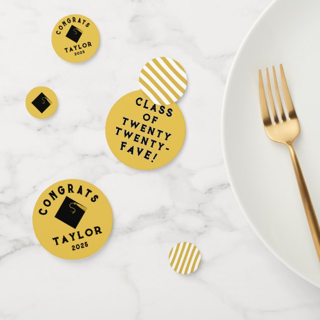 Confeti Graduación de oro 2025 (Grupo)