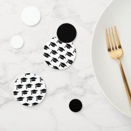 Confeti Graduación del tapón de rosca negro