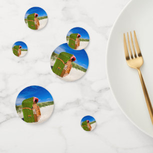 Confeti Green Beach chair at the North Sea