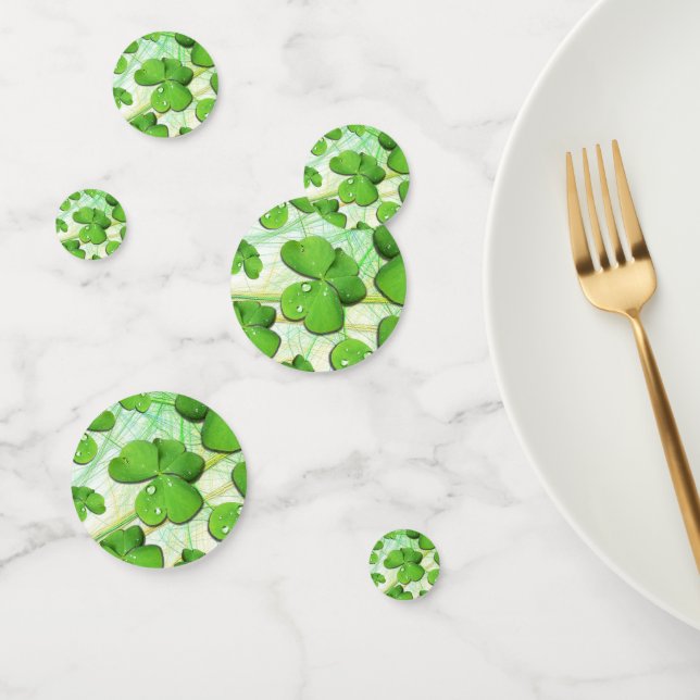 Confeti Green Shamrock St Patrick's iPhone 5 Funda-Mate (Grupo)