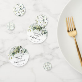 Confeti Greenery Eucalyptus Baby Shower