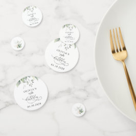 Confeti Greenery, Eucalyptus Leaves, Boho, Birthday