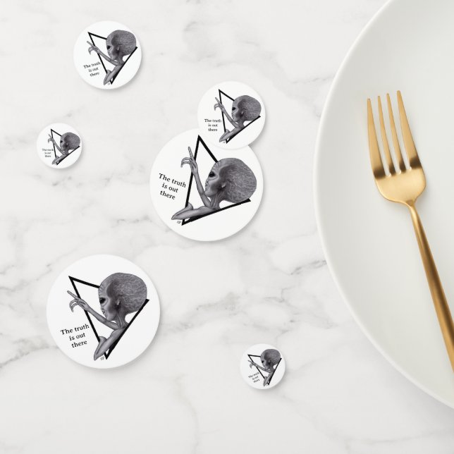 Confeti Grey Alien, la verdad está ahí fuera (Grupo)