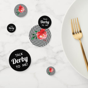 Confeti Hablar de Derby a mi Rosa en Gingham