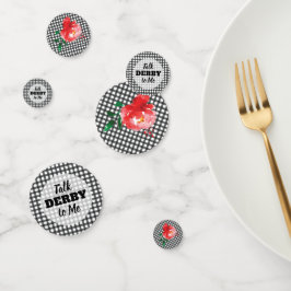 Confeti Hablar de Derby a mi Rosa en Gingham