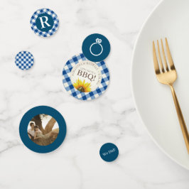 Confeti Hago ducha de compromiso de barbacoa