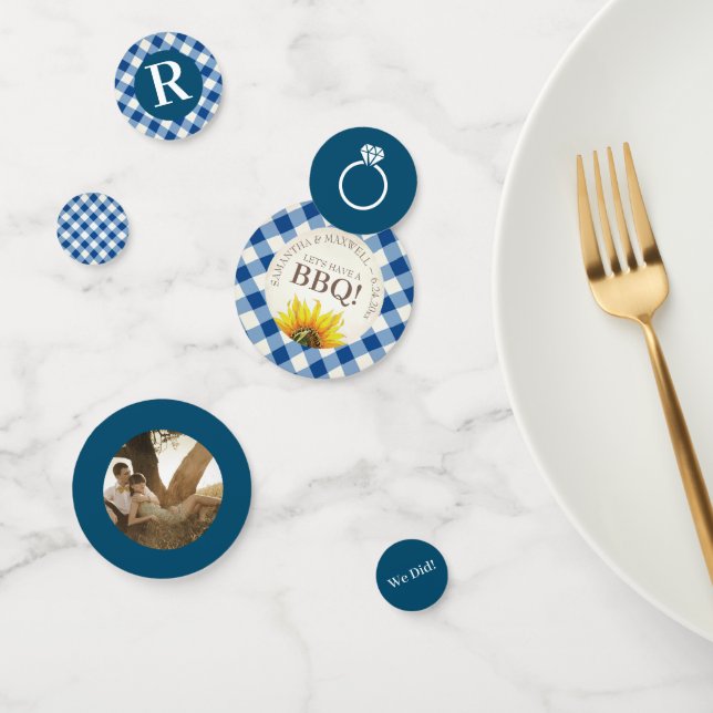 Confeti Hago ducha de compromiso de barbacoa (Grupo)