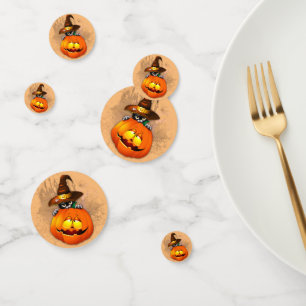 Confeti Halloween Curte Kitty Witch and Pumpkin Friend