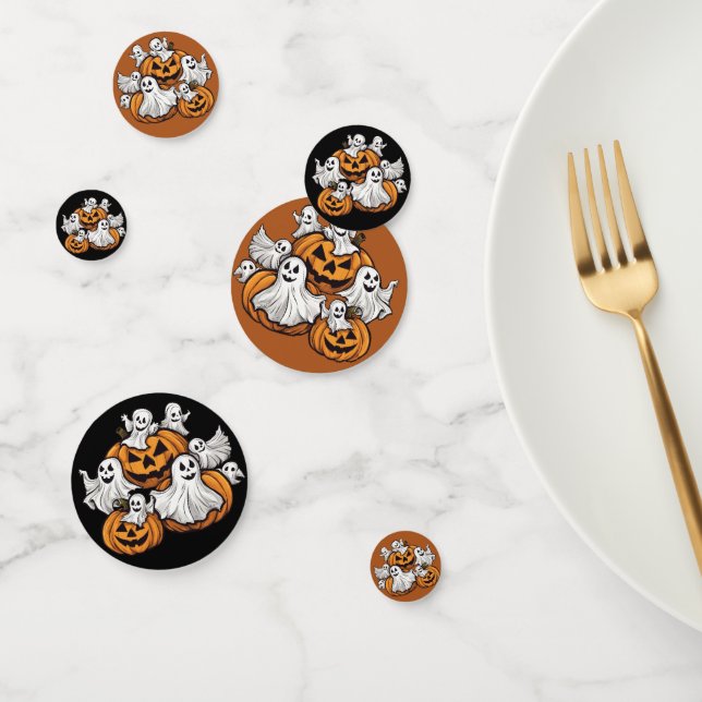 Confeti Halloween: Kleine Geister mit Kürbissen -  (Grupo)
