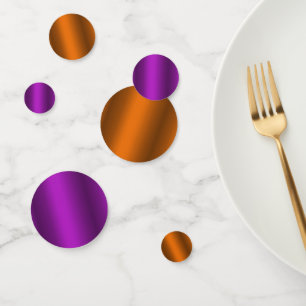 Confeti Halloween naranja y morado
