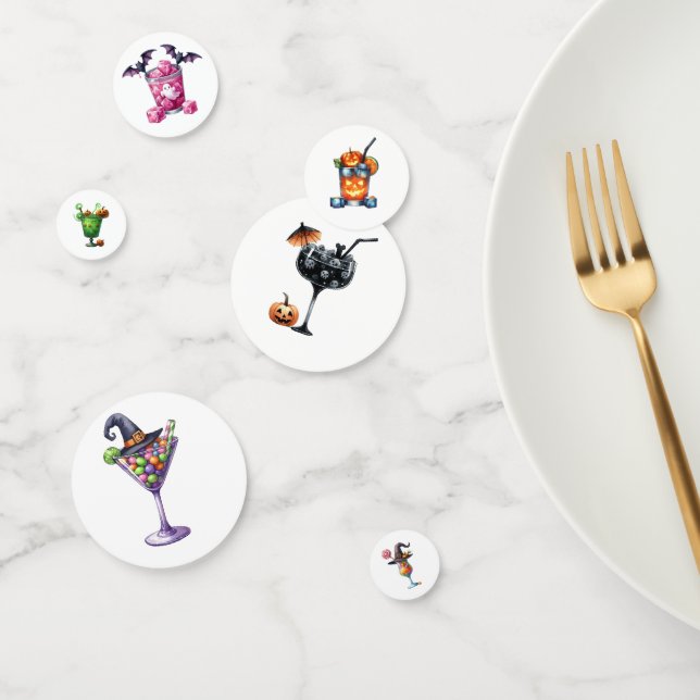 Confeti Halloween Personalizado Cocktail Bebe Mix Fun Spoo (Grupo)