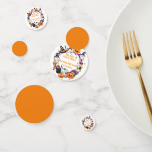 Confeti Halloween pies pequeños, dulce y espeluznante Baby