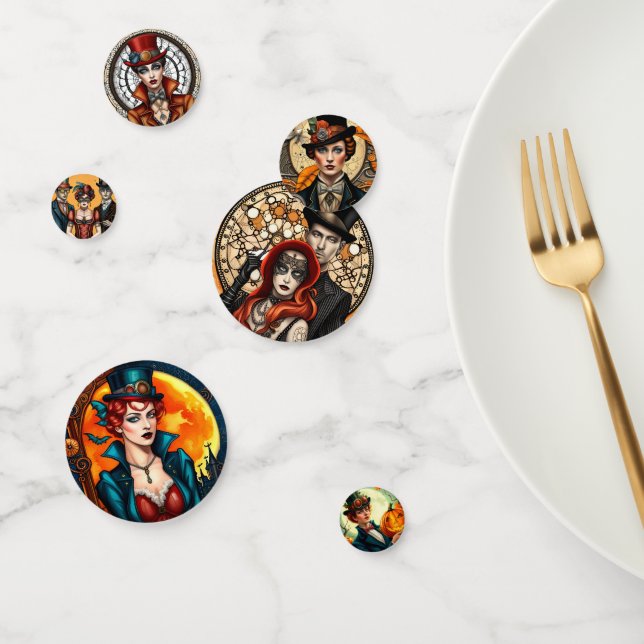 Confeti Halloween Steampunk (Grupo)