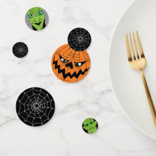 Confeti Halloween Witch Pumpkin Frankenstein Monster
