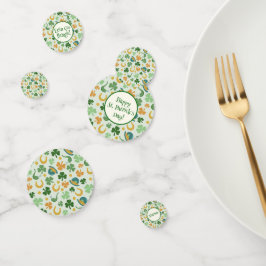 Confeti Happy St. Patrick's Day Shamrock Paper Coaster