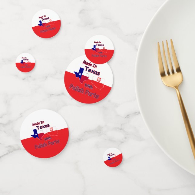 Confeti Hecho en Texas con piezas polacas (Grupo)
