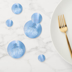 Confeti Helado de ala de hadas Frost Blue Irish Sheen