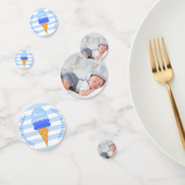 Confeti Helado dulce de primer cumpleaños fiesta foto de n