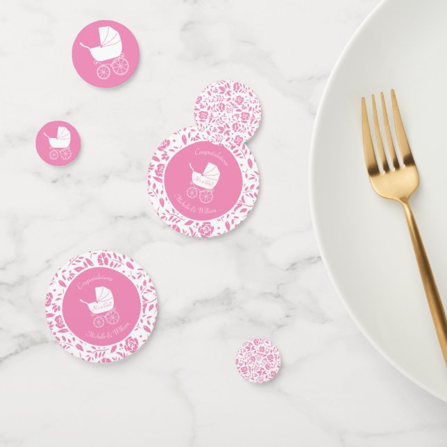 Confeti Hermosa ducha de portaequipajes para bebés (Grupo)