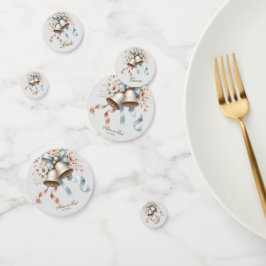 Confeti Hermosas flores de casamiento de las campanas rosa