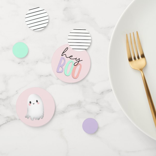 Confeti Hey Boo Pastel Halloween Birday Table (Grupo)