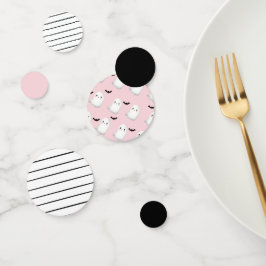 Confeti Hey Boo Pastel Mesa de Cumpleaños de Halloween Ros