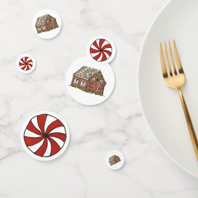 Confeti Hogar Sweet Home Gingerbread Casa Peppermint Candy (Grupo)