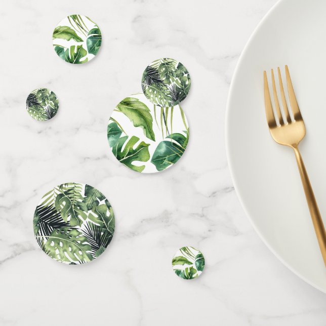 Confeti Hojas tropicales mezclan la vegetación de los jard (Grupo)
