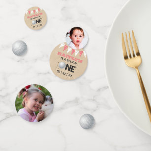 Confeti Hole In One Chicas Golf 1er cumpleaños Par-tee