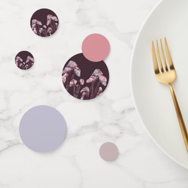 Confeti Hongos de tinta morada (Grupo)