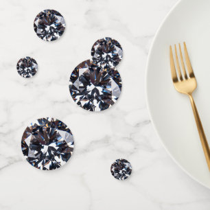 Confeti Imagen de diamante elegante con facetas