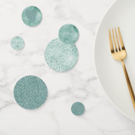 Confeti Impresión de Leopardo Blanco Girly Mint