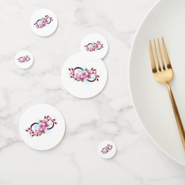 Confeti Infinito con las flores de flores de Sakura Blosso (Grupo)