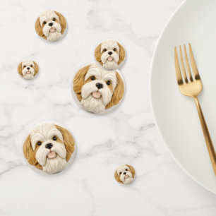 Confeti Inspirado en 3D, Perro Apso Lhasa