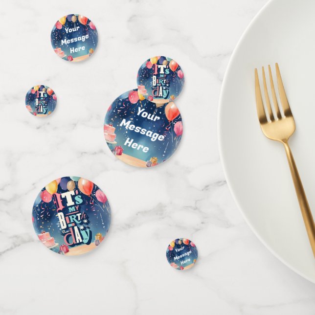 Confeti Invitación a la fiesta de cumpleaños (Grupo)