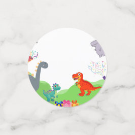 Confeti Invitación de Cumpleaños para Niños de Dinosaurio 
