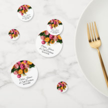 Jardín floral rosa y amarillo