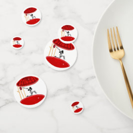 Confeti Jugador De Cricket En La Bola,