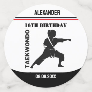 Confeti Jugador de Taekwondo, Regalo de cumpleaños, Karate