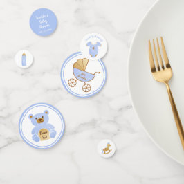 Confeti Juguetes de transporte retro Botella Bebé Azul Duc