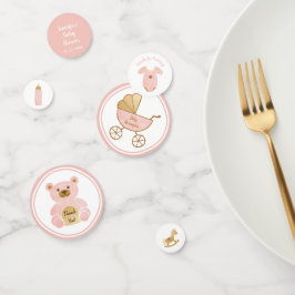 Confeti Juguetes de transporte retro Botella Bebé Rosa Duc